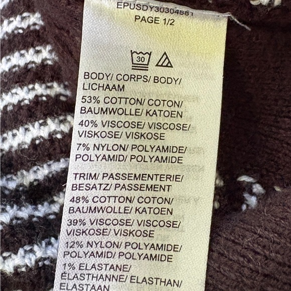 Lord & Taylor cotton blend relaxed fit sweater - Picture 4 of 4